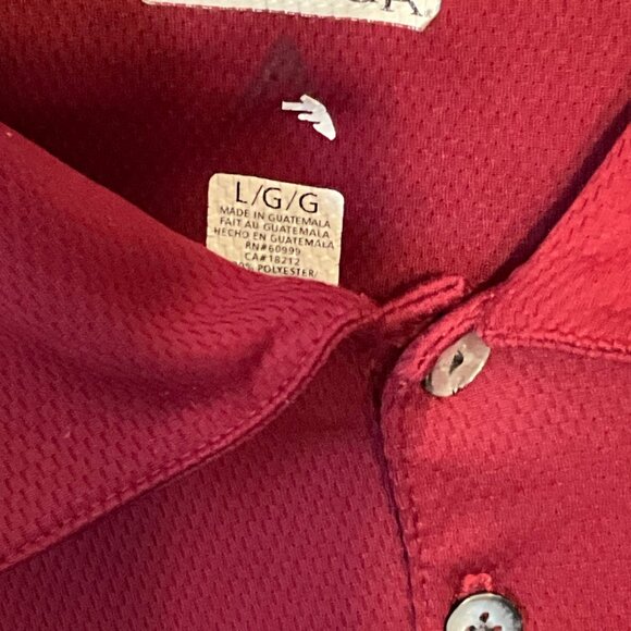 University of Alabama Crimson Red Large Antigua Polo Shirt Roll Tide - Picture 3 of 5